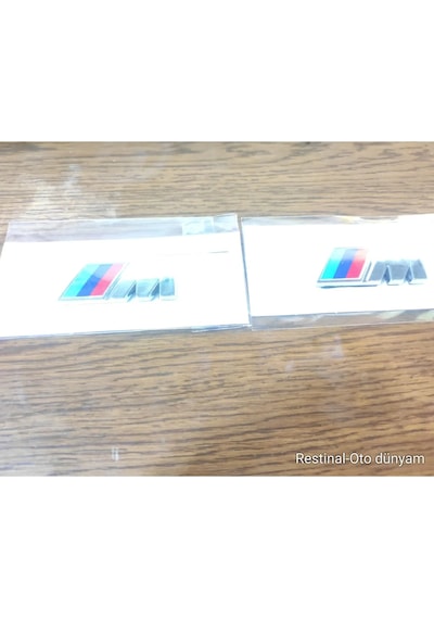Bmw F10 & Bmw F20 Yan Çamurluk Bmw M Logo Metal Amblem 2 Adet Bmw M Rozet Logo Arma