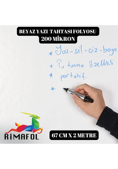 Rimafolrimafol Beyaz Yazı Tahtası Folyosu 67cmx2m 200 Micron Genel
