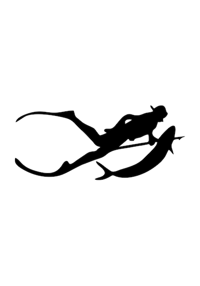 Dalgıç Scuba Diving Oto Sticker Cam Sticker Siyah 20 X 9 Cm