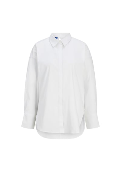 Jack & Jones Kadın Sırt Dekolteli Çizgili Gömlek - Magna Bright White Çok Renkli
