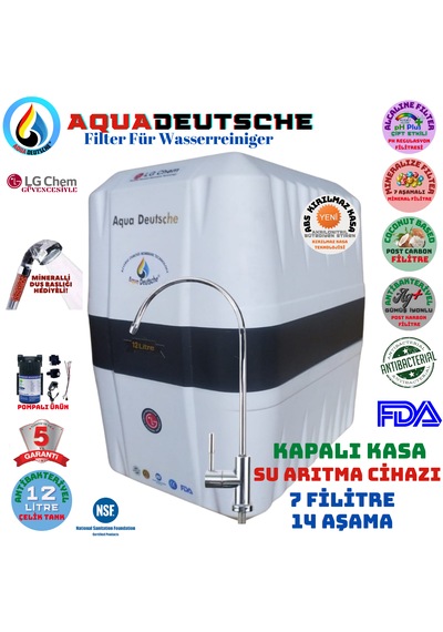Elegance Pompalı Beyaz 12 Lt 7 Filtre 14 Aşama Su Arıtma Cihazı