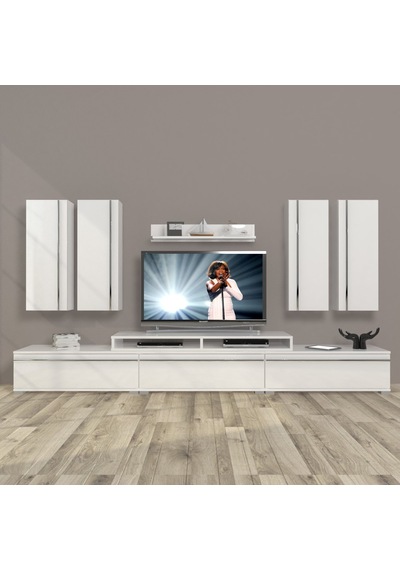 Decoraktiv Ekoflex 8d Mdf Tv Ünitesi Tv Sehpası Beyaz