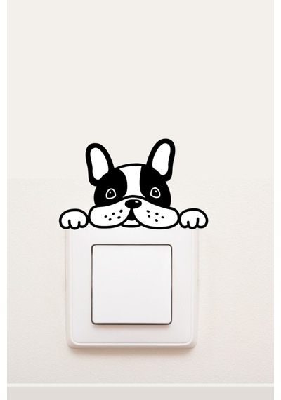 Sevimli Köpek Dekoratif Priz Sticker Diğer