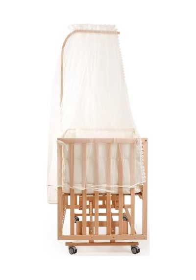 Duux Dada Anne Yanı Beşik 60x120 Cm Naturel Ve Uyku Seti-5840 Ekru