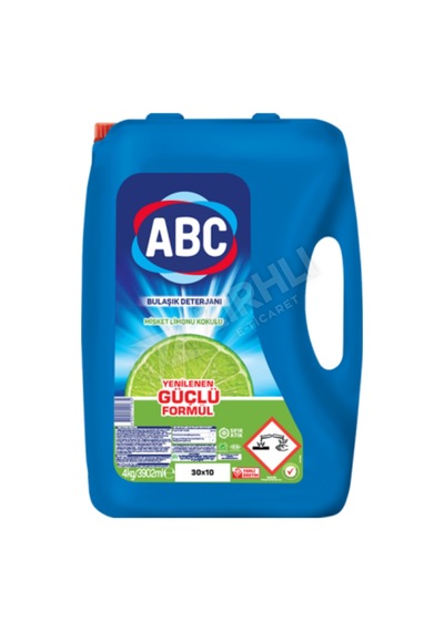 2 Adet Abc Bulaşık Deterjanı Misket Limonlu 4 Lt