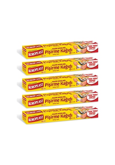 Koroplast Pişirme Kağıdı Hazır Kesilmiş 16 Adet - 5 Paket