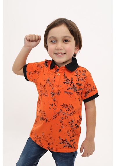 Toontoy Kids Toontoy Erkek Çocuk Desenli Tişört Oranj