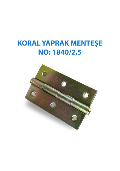 Yaprak Model Menteşe No:1840/2,5 Çelik Kapı Menteşesi Güçlü Ve Uzun Ömürlü