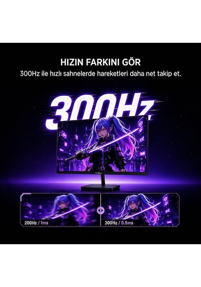 James Donkey Revon R60 24'' 300hz 0.5ms Fast Ips Gaming Monitör Ölü Pikselde Anında Değişim