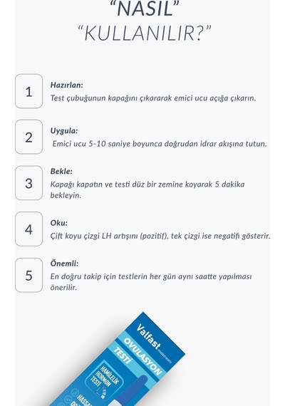 Hamilelik Planlama Seti - 5 Adet Ovulasyon Yumurtlama + 2 Adet Erken Gebelik Testi