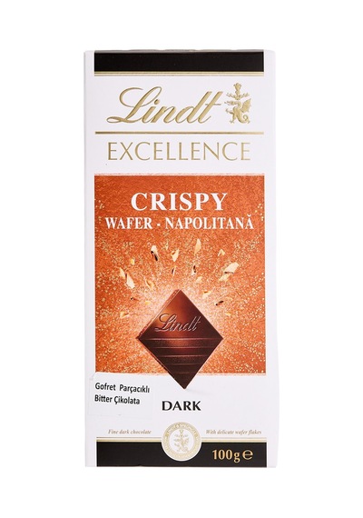 Lindt Excellence Crispy Wafer Dark Çikolata 100 G - 5 Adet Tarı