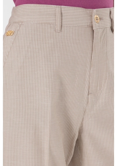 U.S. Polo Assn. Kadın Kum Çizgili Keten Karışımlı Carrot Fit Kanvas Pantolon 50309090-VR085 U.S. Polo Assn. Kadın Kum Çizgili Keten Karışımlı Carrot Fit Kanvas Pantolon 50309090-VR085