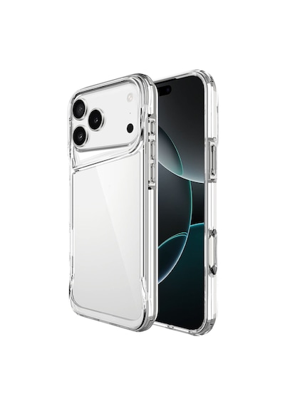 Forzacase Apple Uyumlu iPhone 17 Pro Max İle  Gladia Serisi Kamera Köşe Korumalı Sert Plastik Şeffaf Kılıf Şeffaf