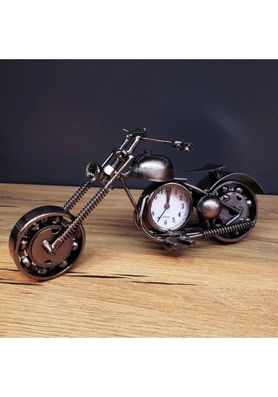 Masaüstü Dekoratif Metal Motor Saat Çok Renkli