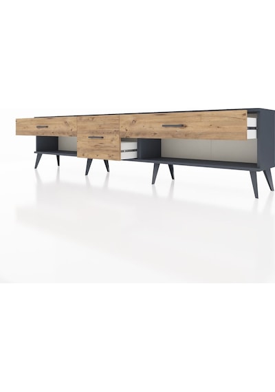 Arges Tv Ünitesi 3 Çekmeceli 220x30x51 Antrasit-antrasit/çam Antrasıt/atlas Çam - Antrasıt Arges Tv Ünitesi 3 Çekmeceli 220x30x51 Antrasit-antrasit/çam Antrasıt/atlas Çam - Antrasıt