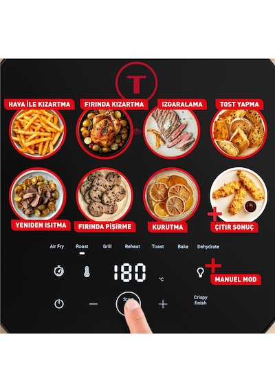Tefal Easy Fry Infrared 2000 W Airfryer Fritöz
