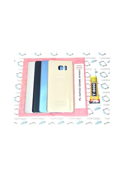 Samsung Uyumlu Galaxy Note 7 Fan Edition Pil Batarya Kapağı (Cam B-7000 (177779582)