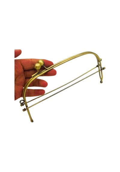 Angel Çanta Aksesuar 22 Cm Antik Renk Oval D Model Çanta Klipsi, Çanta Bursu Diğer