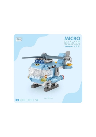 Ers Lz8616 Loz Helikopter Blok Seti Mini Poşet -vagon Life