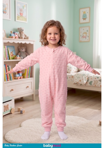 Babymod 1.5 Tog Kız Erkek Çocuk Pamuklu Uyku Tulumu Pembe
