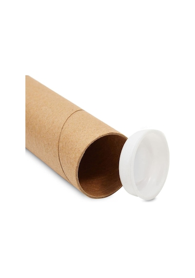 Postüp Kapaklı Silindir Kutu 5 X 36 Cm Karton Rulo Tüp Poster, Afiş, Harita Kutusu 1 Adet Diğer