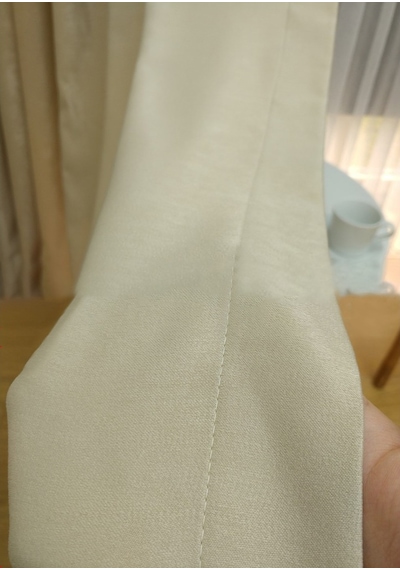 Evdepo Home Bej Düz Renk Soft Fon Perde Tek Kanat Bej