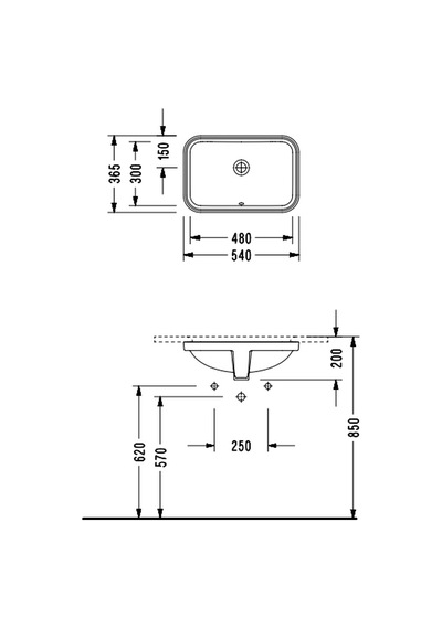 Serel Tezgahaltı Lavabo - 0511dsl110h Diğer