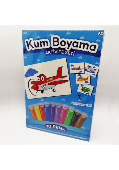 Şimşek Uçak Uçak Kum Boyama Aktivite Seti