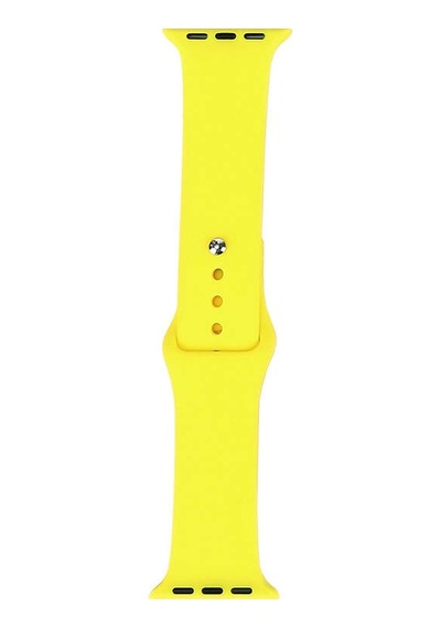 Watch 42mm Band Serisi Klasik Kordon Silikon Strap Kayış-sarı