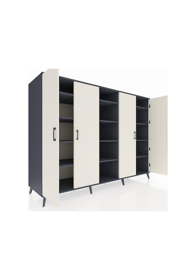 Kronos Dolap 12 Raflı 4 Kapaklı 220x59x163 Antrasit-aytaşı/antrasit Aytası/antrasıt - Antrasıt Kronos Dolap 12 Raflı 4 Kapaklı 220x59x163 Antrasit-aytaşı/antrasit Aytası/antrasıt - Antrasıt