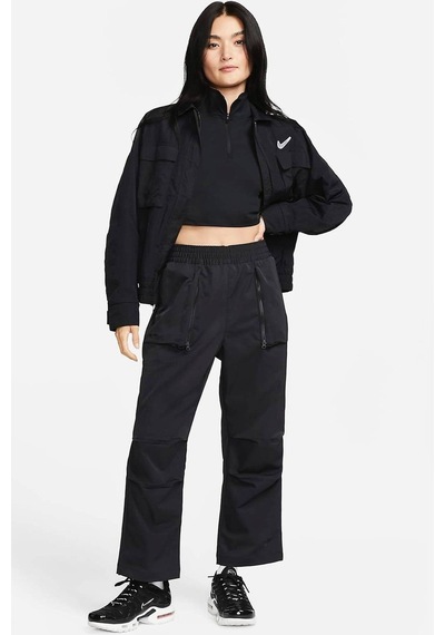 Nike Sportswear Dri Fit Tech Pack Mid Rise Woven Pant Kadın Dokuma Eşofman Altı Siyah Siyah