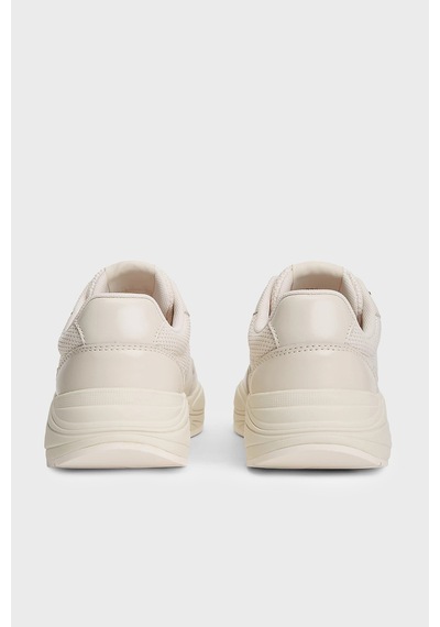 Tommy Hilfiger Logolu Deri Sneaker Ayakkabı Kadın Ayakkabı Fw0fw09413 Aeo Bej