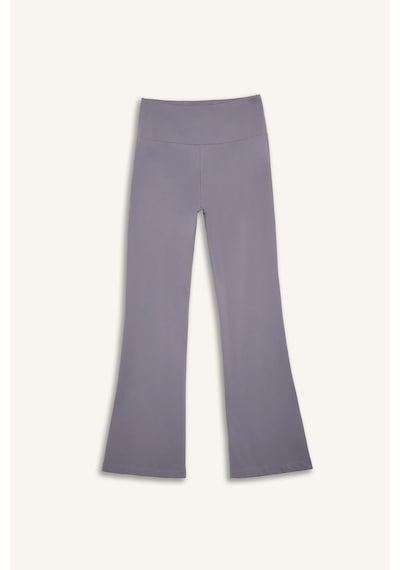 Defacto Esnek Kumaş Aırtech Flare Fit Yüksek Bel Beli Saran Sporcu Pantolon C9192ax26aupr522 Mor-pr522