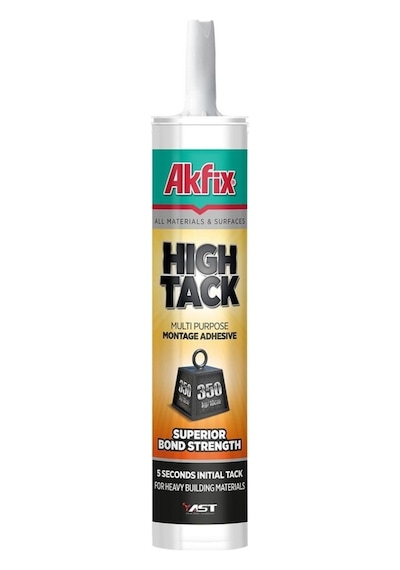 Akfix High Tack Ulrta Güçlü Montaj Yapıştırıcı Beyaz 290Ml Beyaz