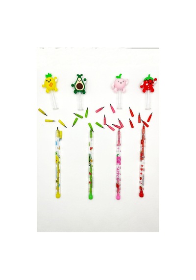 Ananas Desenli Yumurtlayan Kalem - 1 Adet