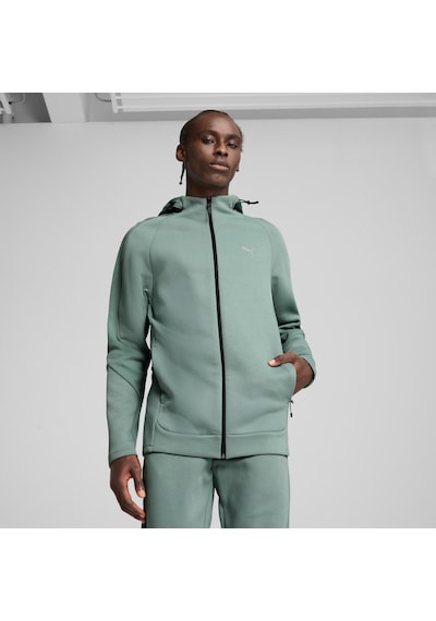 Puma Evostrıpe Erkek Tam Fermuarlı Kapüşonlu Ceket 684613 30 Yeşil