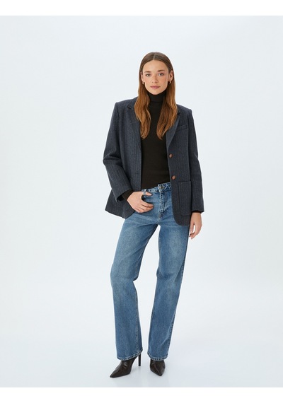 Koton Düz Paça Düz Kesim Normal Bel Düğmeli Kot Pantolon - Straight Fit Jean Orta İndigo 5wal40222md İndigo Koton Düz Paça Düz Kesim Normal Bel Düğmeli Kot Pantolon - Straight Fit Jean Orta İndigo 5wal40222md İndigo