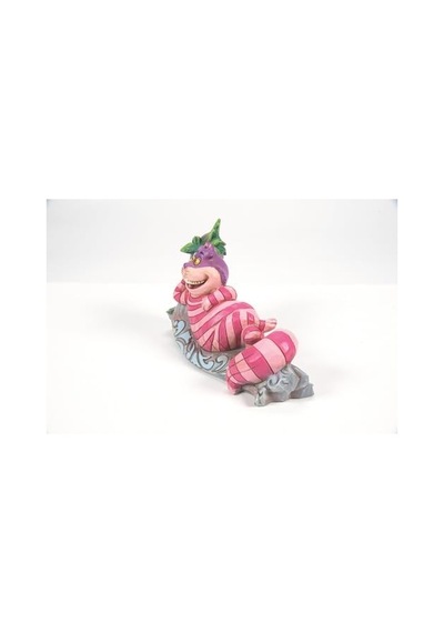 Jim Shore Alice'in Traditions Harikalar Diyarında Cheshire Kedisi Ağaç Heykelcikleri, 6 Cm, Çok Renkli