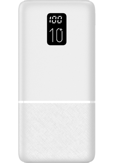 Logia P10 10000 Mah Led Ekranlı Slim 2.1a Powerbank Beyaz