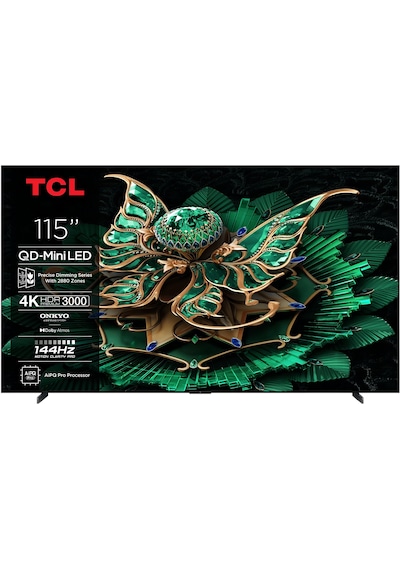 Tcl 115C7K 115'' 292 Ekran 4K Ultra HD QD-Mini Led Smart Tv Özellikli Uydu Alıcılı Televizyon (Teşhir)