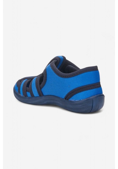 Günlük Unisex Çocuk Sandalet Esnek Kaymaz Taban Keten Cırtlı Yazlık Ev Okul Kreş Ayakkabı 143 Laci-saks