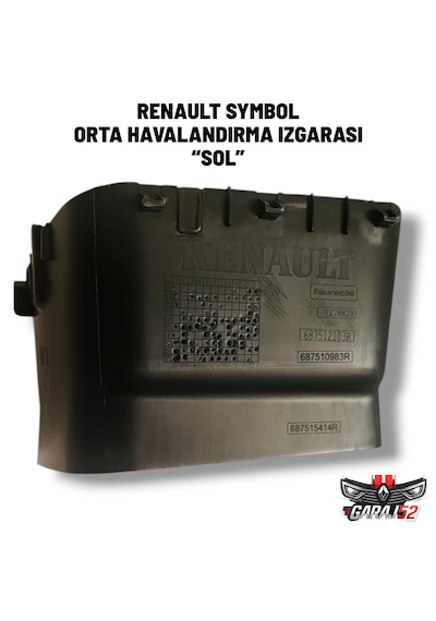 Renault Symbol Joy - Touch Kalorifer Orta Sol Havalandırma Izgarası  687512103r 687510983r