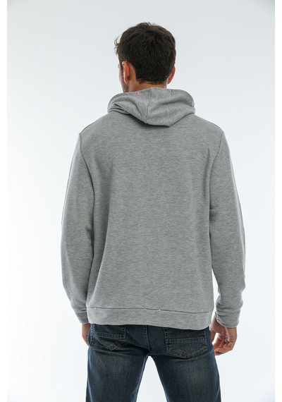 Süperlife Erkek Kapşonlu Regular Fit Air Baskılı İnce Sweatshirt Spr22sw162 Gri Melanj Süperlife Erkek Kapşonlu Regular Fit Air Baskılı İnce Sweatshirt Spr22sw162 Gri Melanj