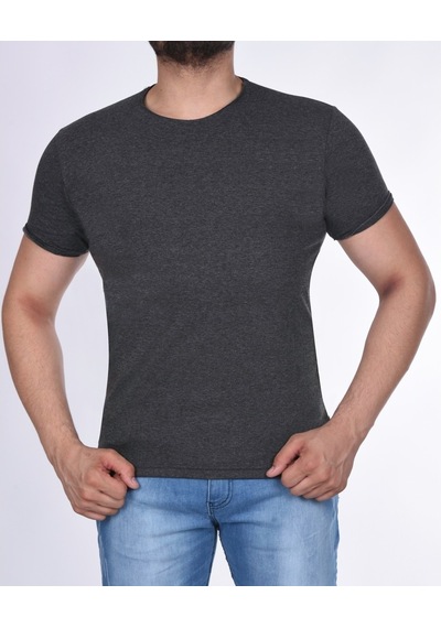 Black Steel Süprem Kısa Kol Pis Dikiş Slimfit Düz Tshırt-1884 (486520446)