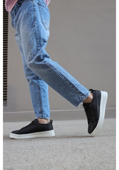Knack Sneakers Ayakkabı 010 Siyah (Beyaz Taban) (532683528) Siyah - Beyaz