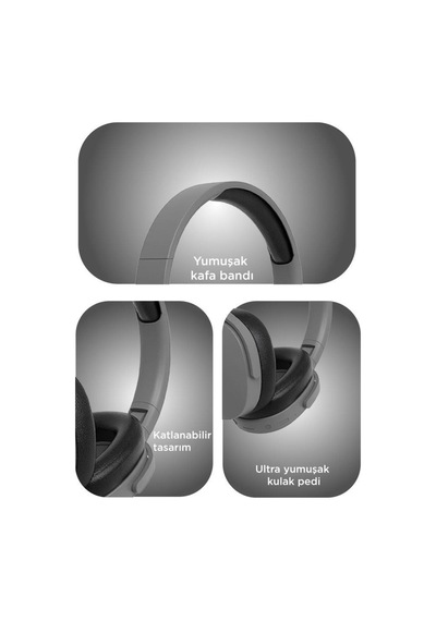 Bluetooth Kulaklık Kulak Üstü Kablosuz Kulaklık P2961