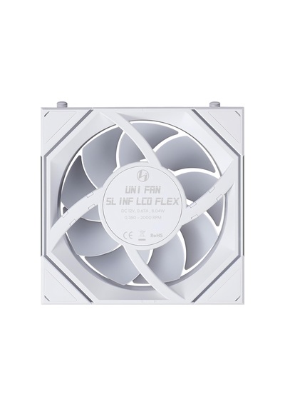Unı Fan Sl Inf Lcd Flex 1x120mm Beyaz Kasa Fanı G9f.12slınd1f1w.00