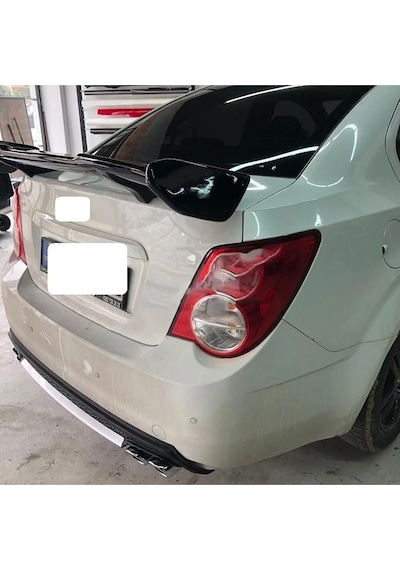 Chevrolet Aveo Uyumlu Sedan Sarı Difüzör Çiftli Kare Egzoz Görünümlü D Tip Difizör 2012 - 2016