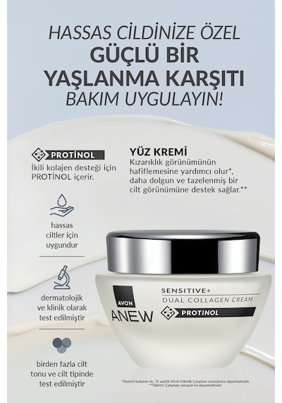 Anew Sensitive+ Dual Kollajen Krem 50 ML