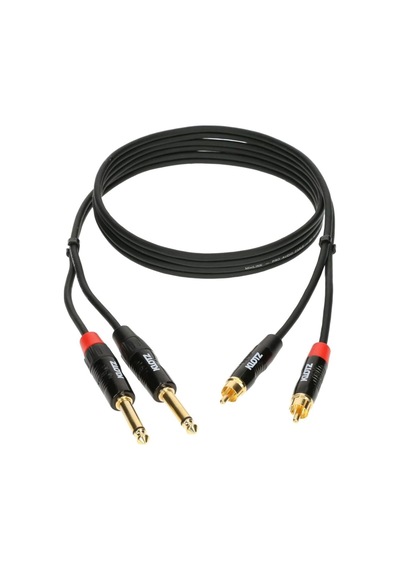 Kt-cj Minilink Profesyonel 2xts - 2xrca Altın Uçlu Twin Kablo 1,5m Belirtilmemiş